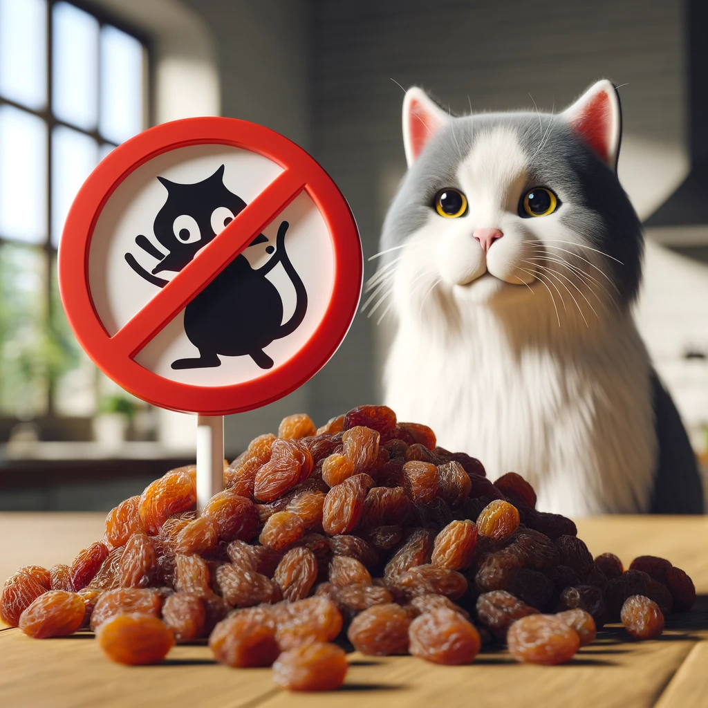 raisins are toxic to cats